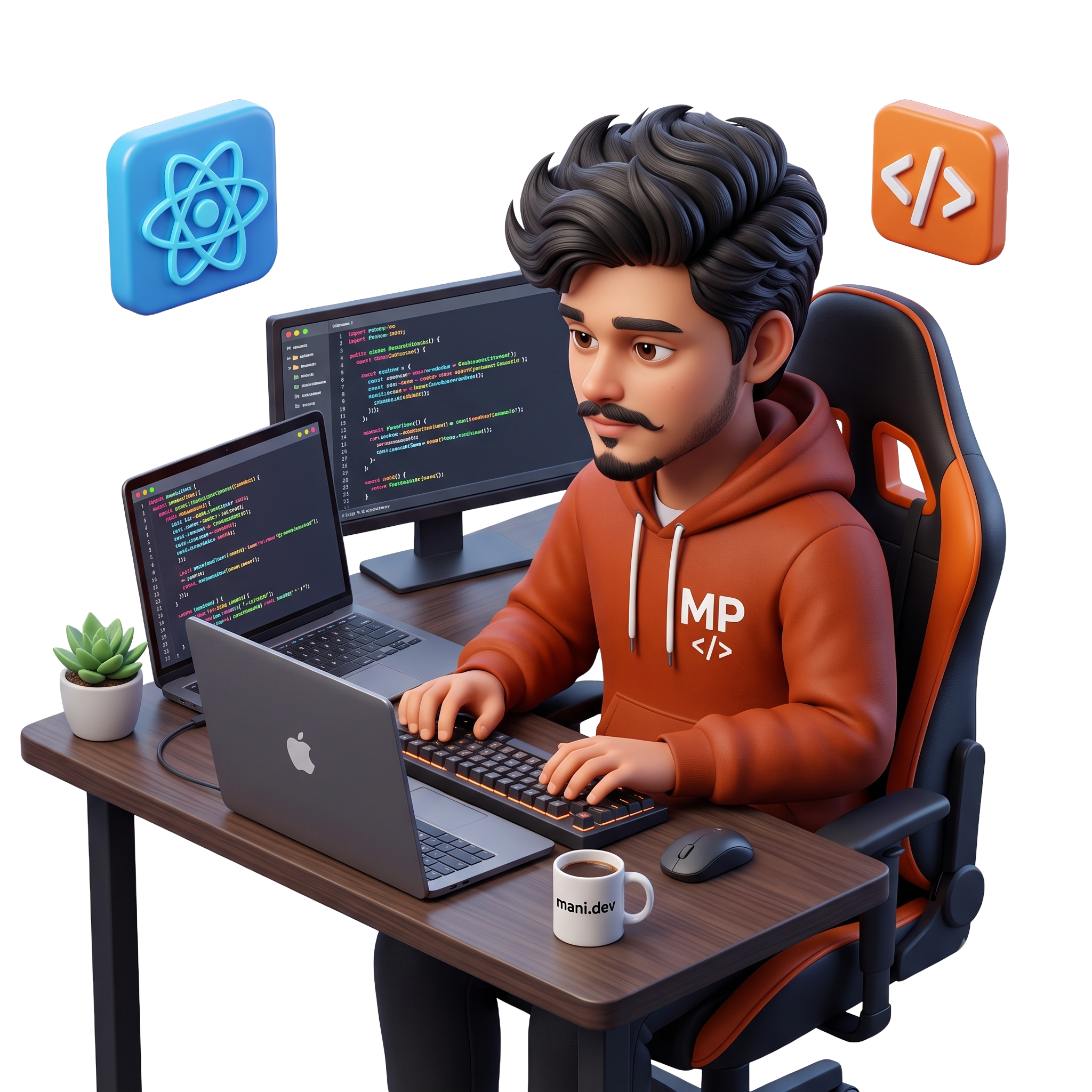 Manikanta Pitla - Developer Illustration